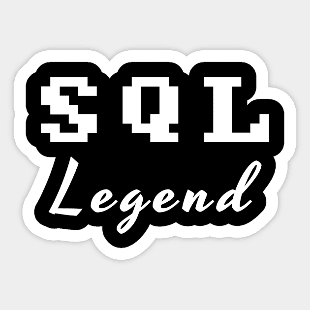 SQL legend Sticker by Mamon